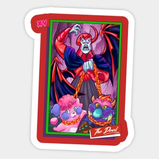 Saturday Morning Tarot XV The Devil Sticker